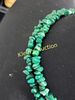 Beautiful green malachite necklace. 34" great doubled up see picsImage - 2