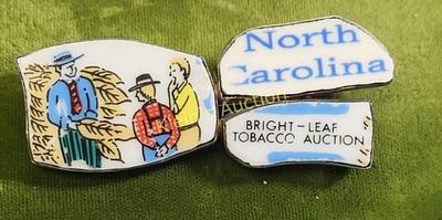 1946 brightleaf tobacco auction sterling brooch. sterling silver Navaho signed patti dun? 1946! 