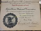 Rare 1900 certificate asst sgt at arms republican natl convention 
it is signed by g n. Wiswell Image - 2
