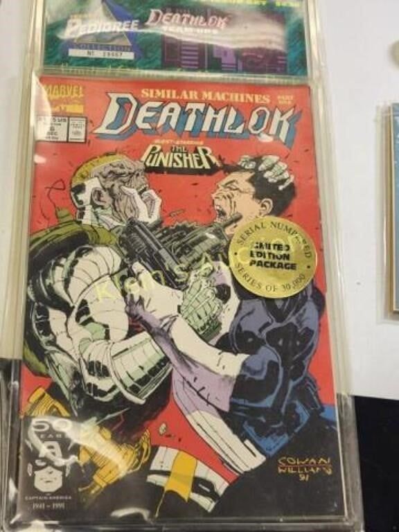 Marvel comics Deathlok team ups pk sleepwalker &. punisher 6 all sealed in orig package see pics