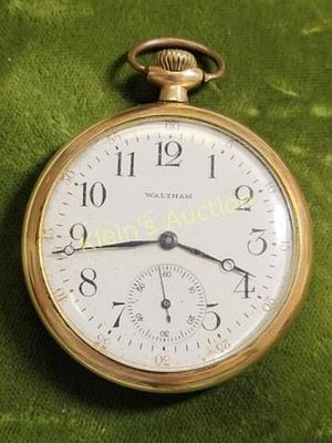 1917 waltham pocket watch gold filled 15 jewels oc. 1917 Waltham pocket watch gold filled 15 