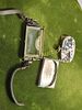 14K gold art deco gruen hand engraved watch. 14K white gold 1920's 15mm x 28mm case 15 jewel Image - 3