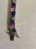 sterling silver tennis bracelet trillion cut stone. from estate 7" all trillion cut stones looks Image - 2