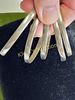5 taxco sterling bangle bracelets nice!. 2 1/2" inside width should fit most 81 grams total all Image - 1