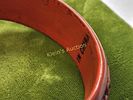 cinnabar "tested" lot of 2 bangle bracelets. 2 3/4" wide openings 17.7 mm & 19.7mm widths both Image - 3