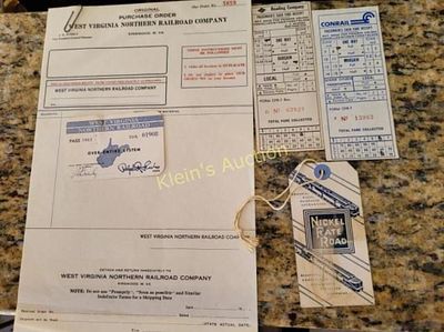 collection vtg railroad documents 1965 W VA northern railroad pass 1965 railroad pass w va 