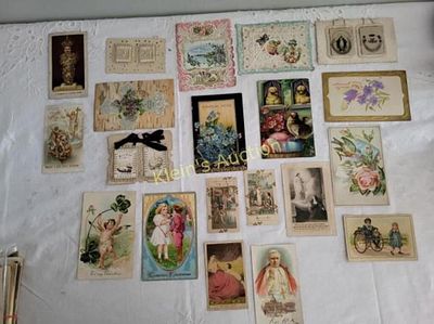 collection of antique post cards & Victorian ephem. collection of antique post cards &amp; 