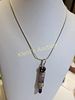 amethyst crystal point necklace pendant 18". gorgeous amethyst points and sphere pendant on 18" Image - 1