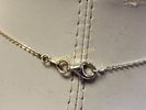 sterling Italy necklace & sterling w/pearl diamond? pendant
9mm pearl & diamond? pendant is Image - 2