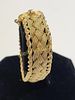 14K gold woven gold ctr & rope 40 grams twisted bracelet. vtg french? 14K yellow gold woven gold Image - 4