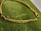 vtg gold tone bracelet w/ silver screw look 7 1/4. very elegant tapered links gold and silver Image - 1