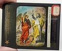 lot of 5 antique glass magic lantern slides. temptation, life of st paul, Christian luke 24:51 Image - 5