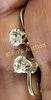 vintage diamonique sterling silver & Cz earrings. 1 carat total weight appx set in sterling Image - 1