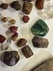 estate gemstone lot emeralds, ruby, sapphire? diamonds? from a storage box labeled such? and Image - 1