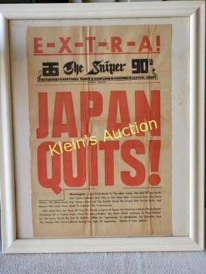 Germany the sniper 90th japan WWII weiden poster. this is a rare WWII weiden germany the sniper 