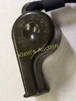 us military laydon whistle w/lanyard nice!. nice early example with the cork? ball us 75 laydon 