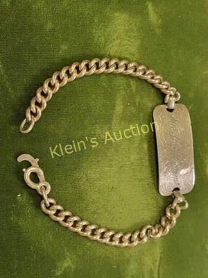 vtg forstner 12k gf bracelet 8". very nice needs closure bent closed but wearable 8" long 22.8 