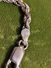 sterling silver 925 italy rope twist bracelet. very nice ready to wear 7 1/2" long see picsImage - 1