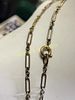 vtg paperclip link necklace 54". from estate great to double it up ready to wear see picsImage - 2