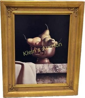 Loran Speck still life w/Pears LE #4/25. Very limited edition likely artist proof #4/25 17" x 