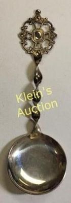 King Crown spoon test silver 800? plated?. 5 1/2" long in great shape see pics Norway H-S see pics