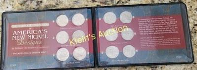 collection of America's new nickel design 2004-06. this is a complete collection of America's 