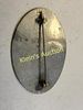 silvertone initial brooch pin 1920's -30's era. 2 5/8" x 1 7/8" 1920 to 30's era see picsImage - 1