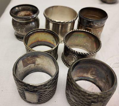 antique & vintage napkin holders lot of 7. nice antique and vintage napkin holders lot of 7 all 