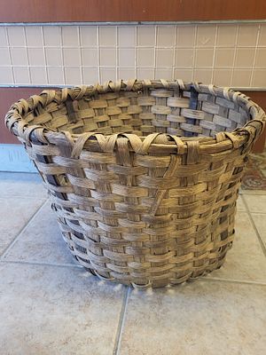 antique cotton picking basket split white oak?. 14" x 18" overall condition good! for age see 
