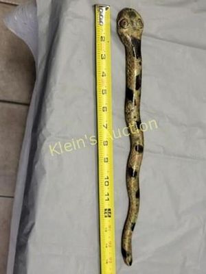 jo flowers pottery hand made snake 16". from the nc flowers pottery jo the wife made this one 