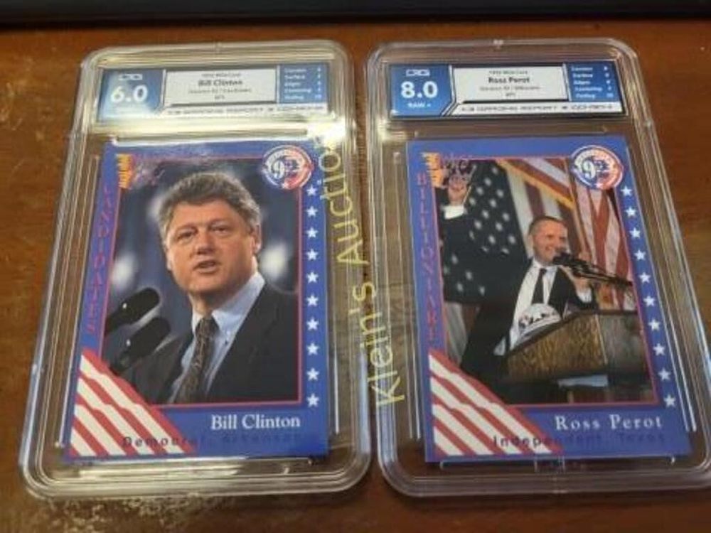Lot 5492 – graded political collectors cards lot of 2