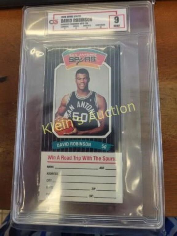 Lot 5495 – graded collectible card basketball D Robinson 9Mit