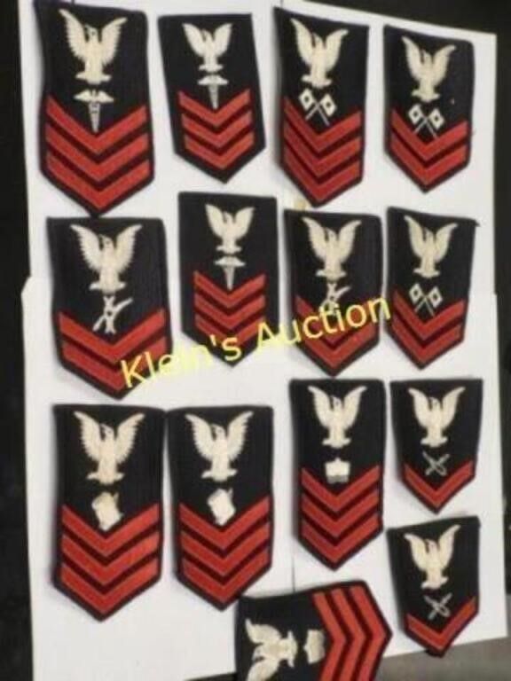 Lot 5507 – WWII us navy patches lot of 14