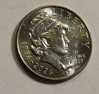 Lot 6100 – rare 2026 emerging liberty dime coin AU-BU?