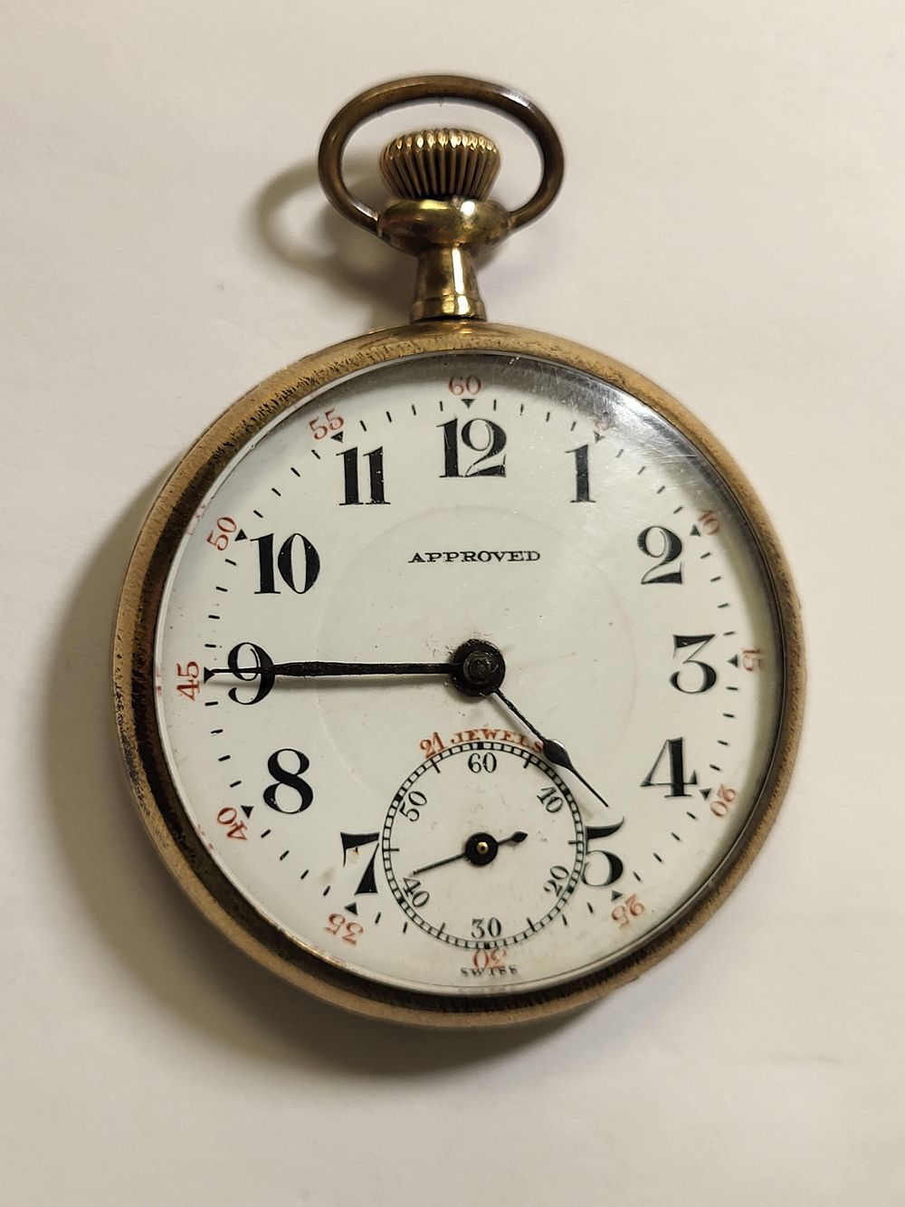 Lot 6111 – antique 21 jewel railroad approved pocket watch