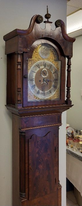 Lot 6505 – 19th C Long Case Clock by S De Forges Spilsby