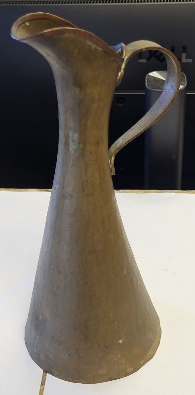 Lot 6333 – 1880’s Russian Moscow hand made bronze ewer