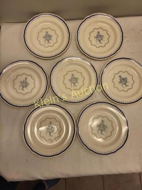 Lot 6376 – Copeland spode Newburyport plates lot of 7