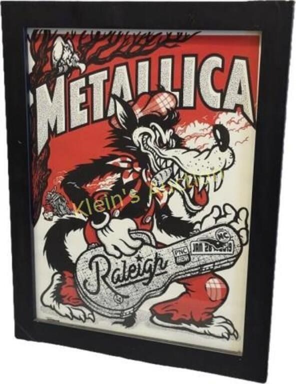 Lot 6514 – Metallica World Wired tour PNC arena poster