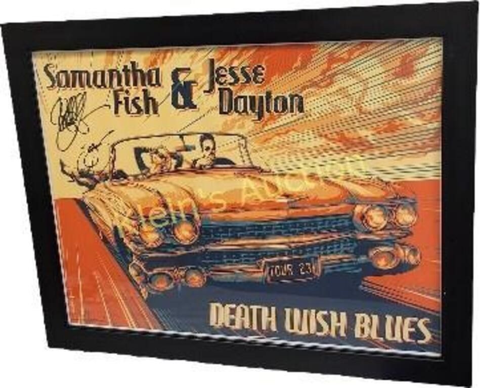 Lot 6515 – triple signed Samantha Fish & Jesse Dayton poster