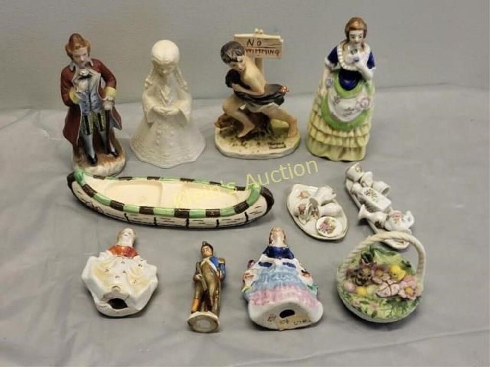 Lot 6521 – large estate lot porcelain occ Japan figurines