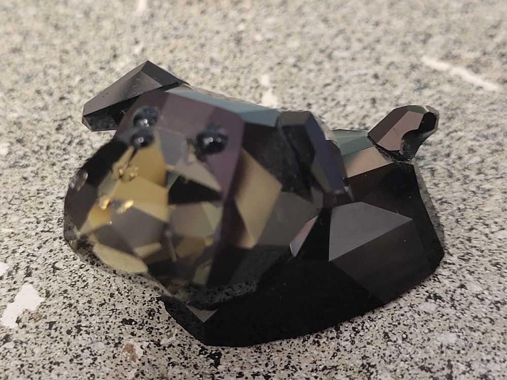 Lot 6347 – tomasino bulldog crystal figurine swarovski