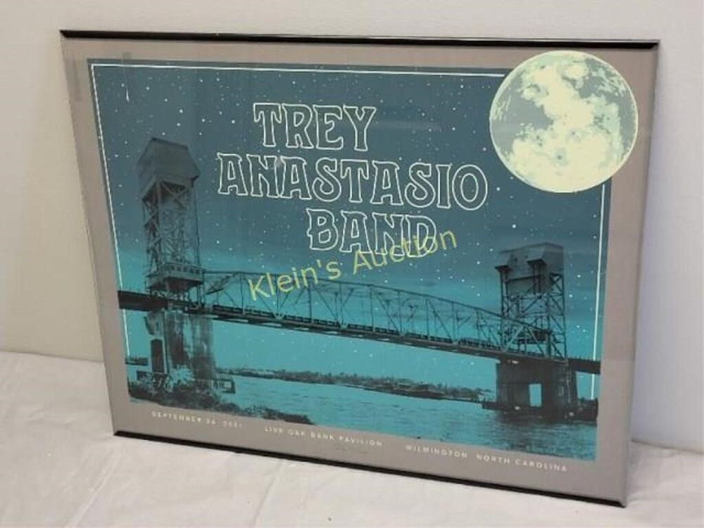 Lot 6535 – rare trey anastasio band wilm NC 2021Poster