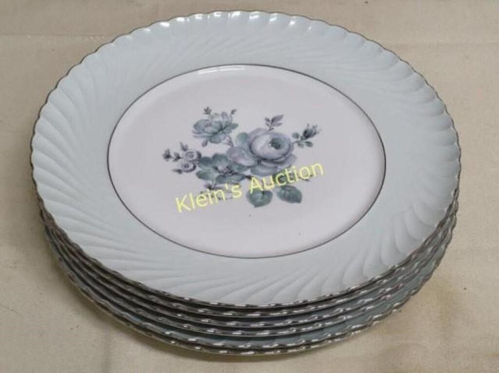 Lot 6367 – Royal tettau 6 dawn rose germany plates china