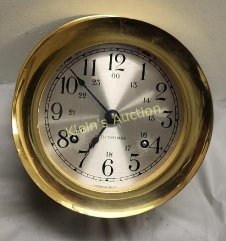Lot 6551 – vtg seth Thomas ships clock corsair Works