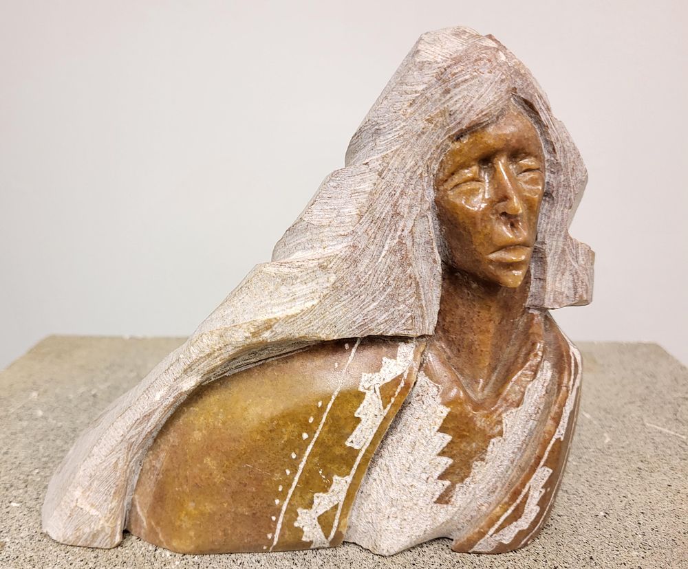 Lot 6387 – Navajo alabaster stone sculpture by Norman Lewis