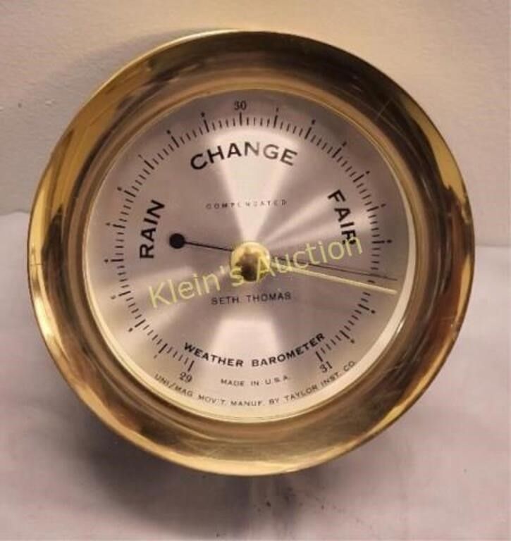 Lot 6552 – Seth Thomas Corsair E537-010 ships Barometer