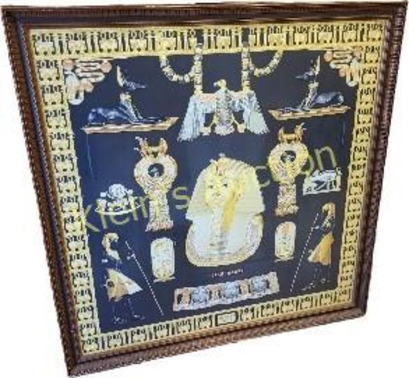 Lot 6716 – Hermes Silk Scarf Tutankhamun Hand rolled edge