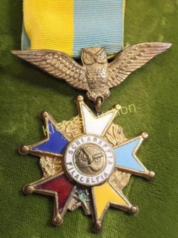 Lot 6586 – fraternal medal vintage w/ ribbons
