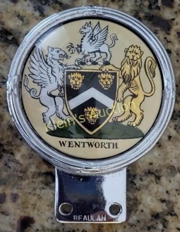 Lot 6600 – wentworth car badge 1950’s beaulah auto grill badge